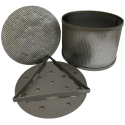 Forma serowarska okrągła na 4-5 kg, śr.220mm, wys.160mm  wykonana ze stali nierdzewnej AISI 304
